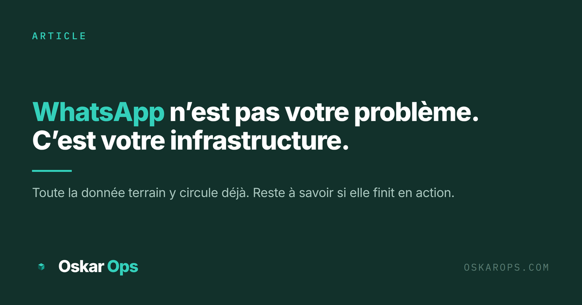 Le shadow IT industriel a un nom : ça s'appelle WhatsApp