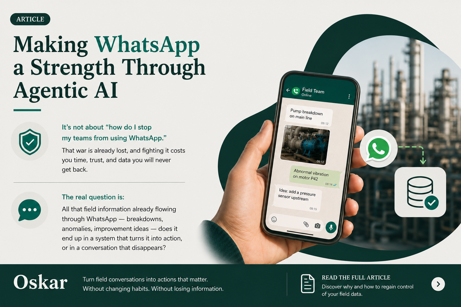 Le shadow IT industriel a un nom : ça s'appelle WhatsApp